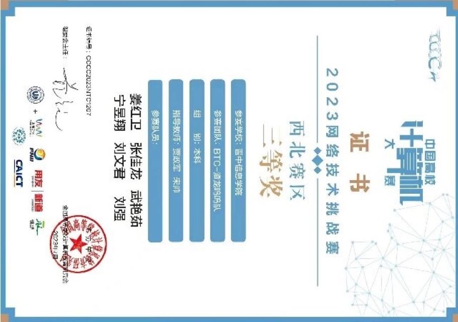 【学科竞赛】以赛促学 知行共进  ——数管专业学生在中国高校计算机大赛中实现突破